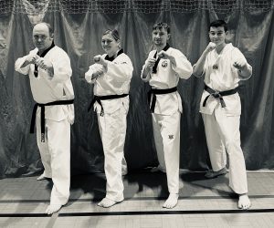 Image showing Master Sean, Master Jennie and two students from Baek Ho Taekwondo.